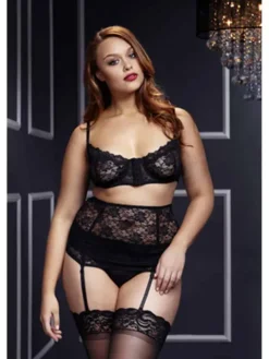 Baci Three Piece Lace Bra Set Plus