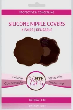 Bye Bra Dark Silicone Nipple Covers