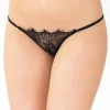 Coquette Eyelash Lace Open Back Panty