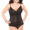 Coquette Mesh Bustier Set - Plus