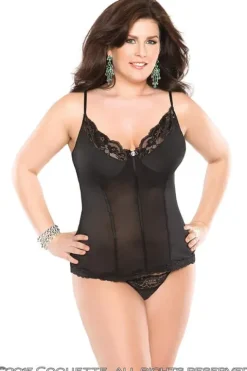Coquette Mesh Bustier Set - Plus