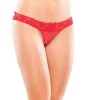 Coquette Thong with Lace Waistband