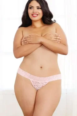 Dreamgirl Lace Pink Thong