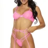 Forplay Brighten My Night Neon Lingerie Set