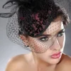 Livia Corsetti Feather and Lace Mini Top Hat