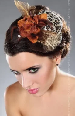 Livia Corsetti Leopard Mini Top Hat Fascinator