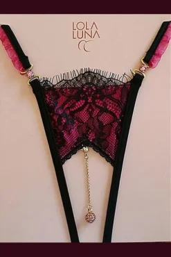 Lola Luna Scarlett Fuchsia Open G String