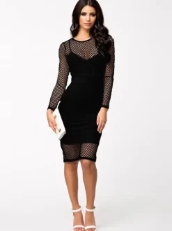 Mesh Dress Black