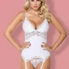 Obsessive White Corset and Thong 810