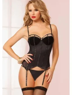 Seven Til Midnight Glitterati Bustier Set